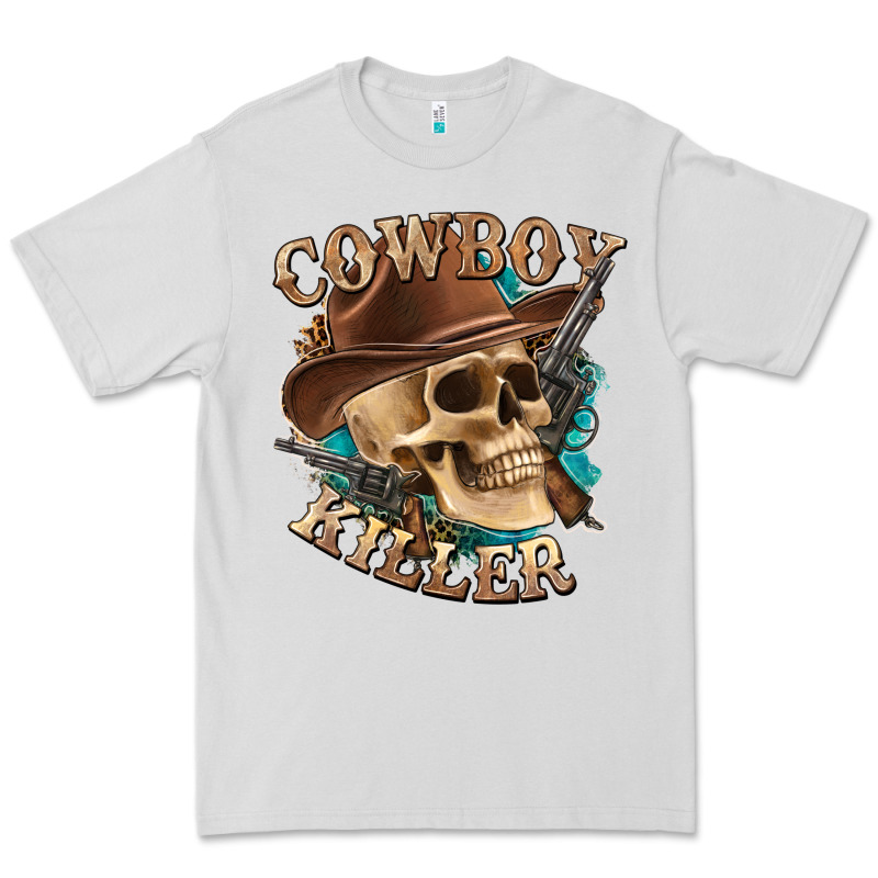 Cowboy Killer With Skull Premium Tee by texasbilliewilder | Teevron