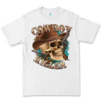 White cowboy killer with skull Premium Tee - texasbilliewilder
