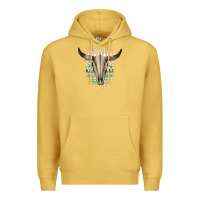 Antique Gold Western Aztec Bull Skull Premium Hoodie - Bettercallsaul