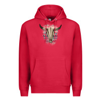 Cardinal Western Aztec Bull Skull Premium Hoodie - Bettercallsaul