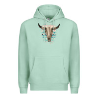 Seafoam Western Aztec Bull Skull Premium Hoodie - Bettercallsaul