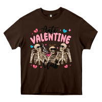 Chocolate Brown anti valentine club Heavy Core Tee - MaliasSmallBusiness