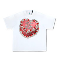 White self love Urban Heavy Tee - Artiststas
