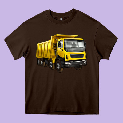 Dump Truck Heavy Core Tee Designed By Artiststas