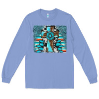 Colony Blue cross gemstone background Long Sleeve Tee - AdoDesignShop