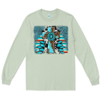 Matcha cross gemstone background Long Sleeve Tee - AdoDesignShop