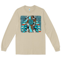 Mushroom cross gemstone background Long Sleeve Tee - AdoDesignShop