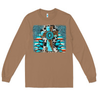 Toasted Coconut cross gemstone background Long Sleeve Tee - AdoDesignShop