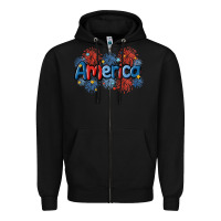 Black America Zipper Hoodie - MaliasSmallBusiness