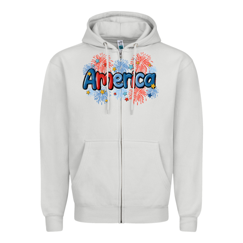America Zipper Hoodie by MaliasSmallBusiness | Teevron