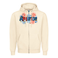 Sandshell America Zipper Hoodie - MaliasSmallBusiness