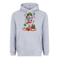 Heather Grey sister elf Heavyweight Hoodie - MaliasSmallBusiness