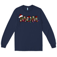 Navy christmas mom Long Sleeve Tee - AdoDesignShop