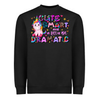 Black cute smart and a little bit dramatic Heavyweight Sweatshirt - JahusDesignShop