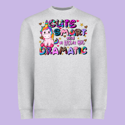 Cute Smart And A Little Bit Dramatic Heavyweight Sweatshirt Designed By Jahusdesignshop