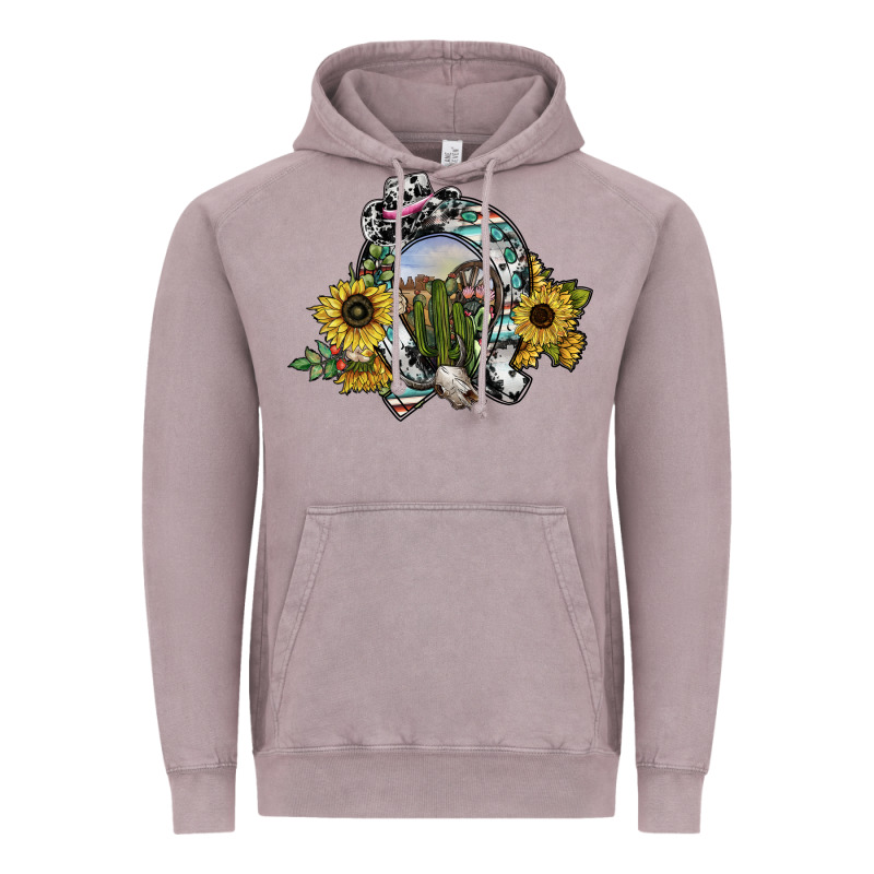 Western Horseshoe Vintage Hoodie by SublimationCraftShop | Teevron