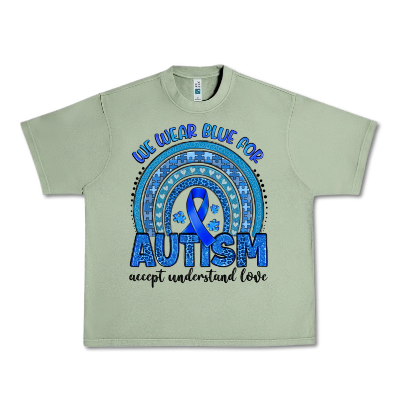 We Wear Blue For Autism Accept Understand Love Urban Heavy Tee by Artiststas | Teevron