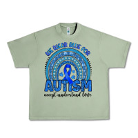 Oil Green we wear blue for autism accept understand love Urban Heavy Tee - Artiststas