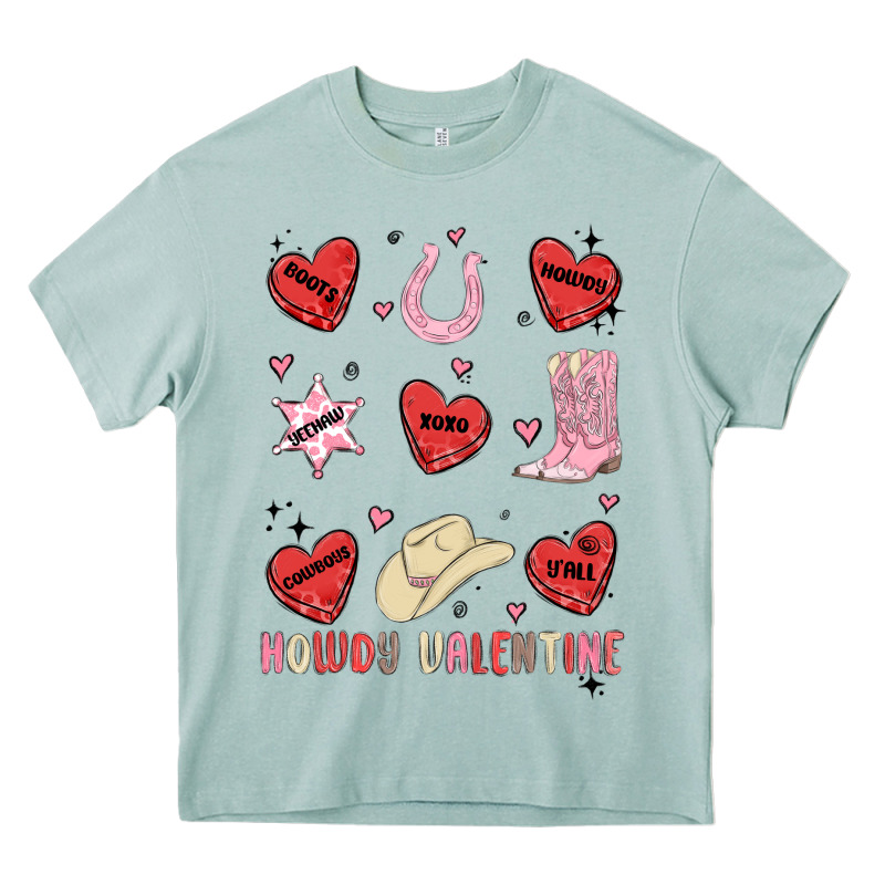 Howdy Valentine Copy Heavy Core Tee by MaliasSmallBusiness | Teevron