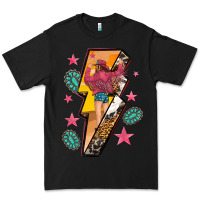 Black cowgirl with lightning bolt Premium Tee - texasbilliewilder