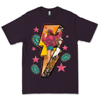 Plum cowgirl with lightning bolt Premium Tee - texasbilliewilder