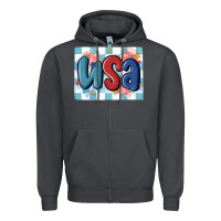 Smoke usa retro Zipper Hoodie - MaliasSmallBusiness