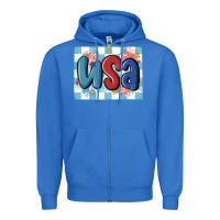 True Royal usa retro Zipper Hoodie - MaliasSmallBusiness