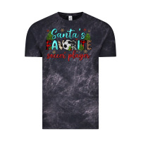 Cloud Black santa s favorite soccer player Vintage Tee - JahusDesignShop