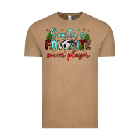 Santa S Favorite Soccer Player Vintage Tee | Teevron