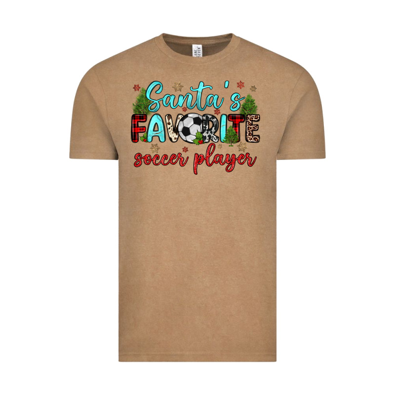 Santa S Favorite Soccer Player Vintage Tee by JahusDesignShop | Teevron