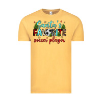 Vintage Mustard santa s favorite soccer player Vintage Tee - JahusDesignShop