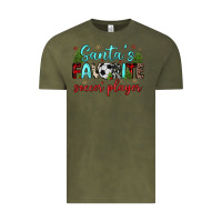 Vintage Olive santa s favorite soccer player Vintage Tee - JahusDesignShop