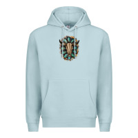 Blue Mist Western Gemstone Bull Skull Premium Hoodie - Bettercallsaul