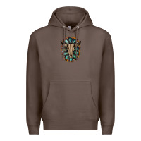 Coffee Western Gemstone Bull Skull Premium Hoodie - Bettercallsaul