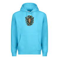 Ocean Blue Western Gemstone Bull Skull Premium Hoodie - Bettercallsaul