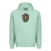 Seafoam Western Gemstone Bull Skull Premium Hoodie - Bettercallsaul