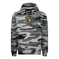Slate Camo Western Gemstone Bull Skull Premium Hoodie - Bettercallsaul