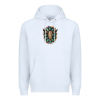 White Western Gemstone Bull Skull Premium Hoodie - Bettercallsaul