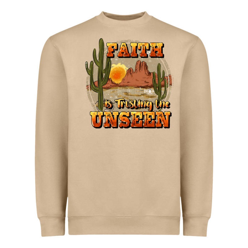 Faith Is Trusting The Unseen Heavyweight Sweatshirt by JahusDesignShop | Teevron