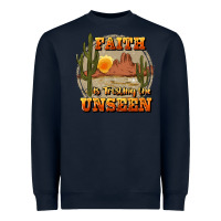 Navy faith is trusting the unseen Heavyweight Sweatshirt - JahusDesignShop