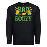 Black Bad And Boozy St. Patricks Premium Sweatshirt - BundleAndBundleShop