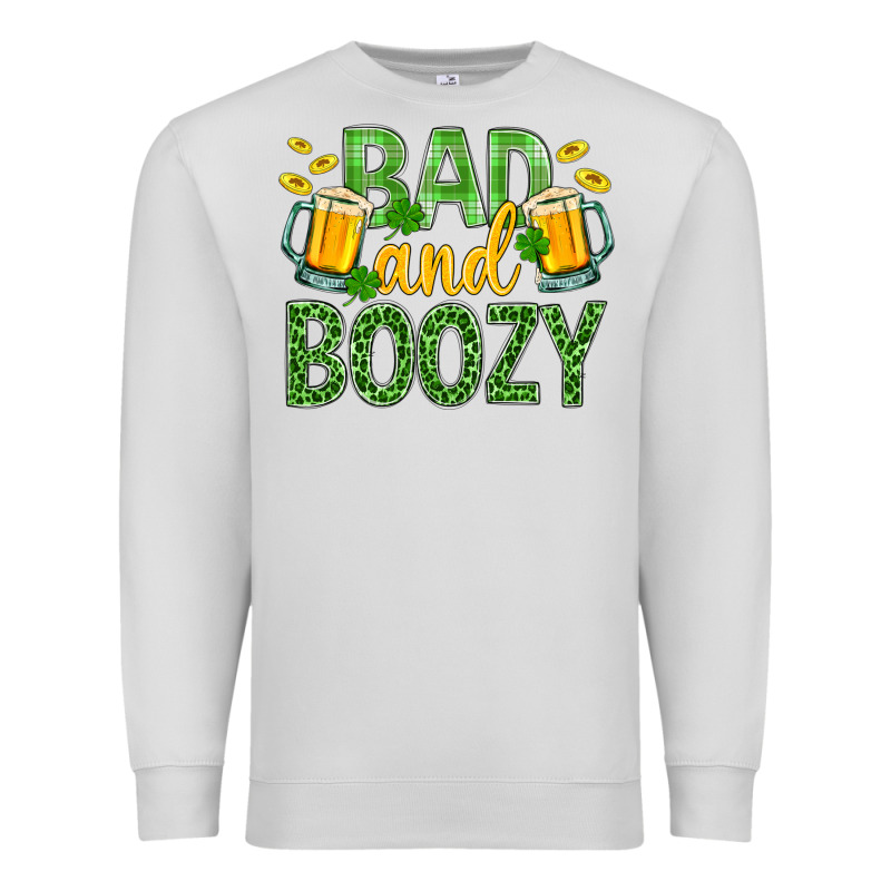 Bad And Boozy St. Patricks Premium Sweatshirt by BundleAndBundleShop | Teevron