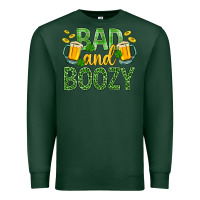 Sports Green Bad And Boozy St. Patricks Premium Sweatshirt - BundleAndBundleShop
