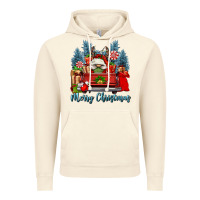 Vintage Artic merry christmas gnomes truck Vintage Hoodie - FaDigitalArtStudio