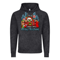 Vintage Black merry christmas gnomes truck Vintage Hoodie - FaDigitalArtStudio