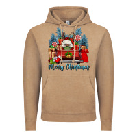Vintage Coffee merry christmas gnomes truck Vintage Hoodie - FaDigitalArtStudio