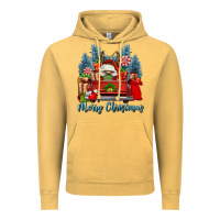 Merry Christmas Gnomes Truck Vintage Hoodie | Teevron