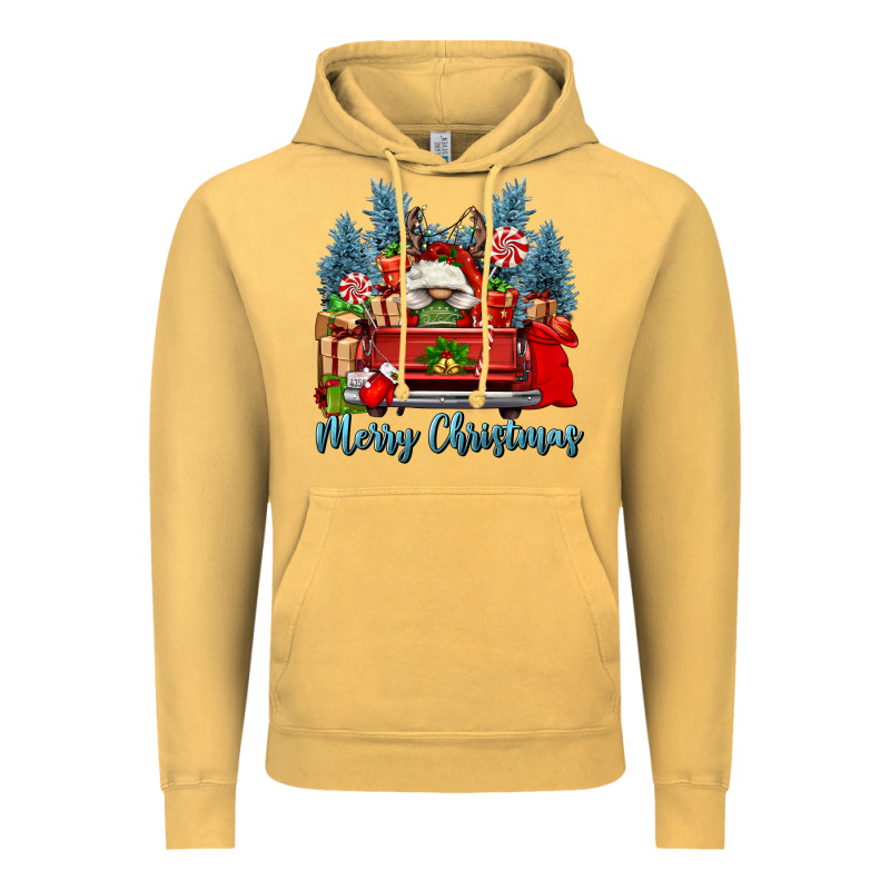 Merry Christmas Gnomes Truck Vintage Hoodie by FaDigitalArtStudio | Teevron
