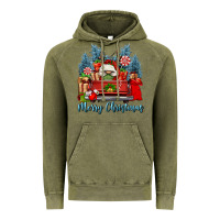 Vintage Olive merry christmas gnomes truck Vintage Hoodie - FaDigitalArtStudio