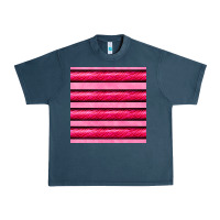 Midnight Navy valentines day zebra stripes seamless pattern Urban Heavy Tee - BundleAndBundleShop